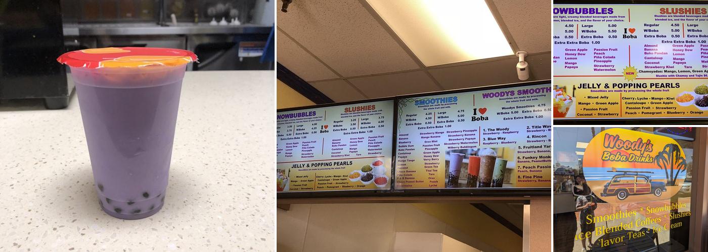 Woody’s Boba Drinks Menu