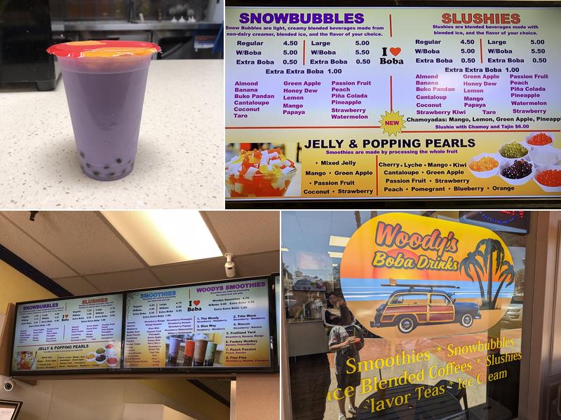 Woody’s Boba Drinks Menu