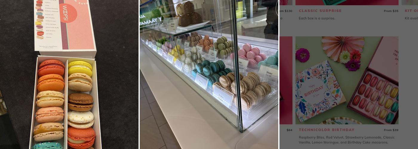 Woops! Macarons & Gifts (Ontario Mills) Menu