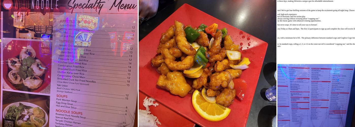 WuHu Noodle Menu