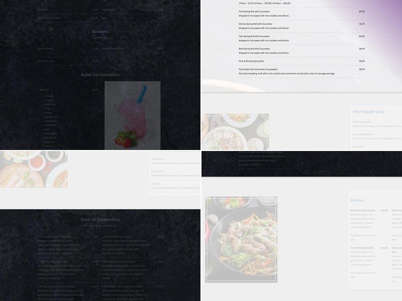 Xankia Menu