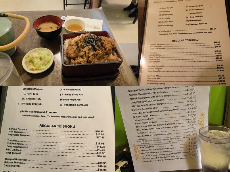 Yagura Restaurant Menu