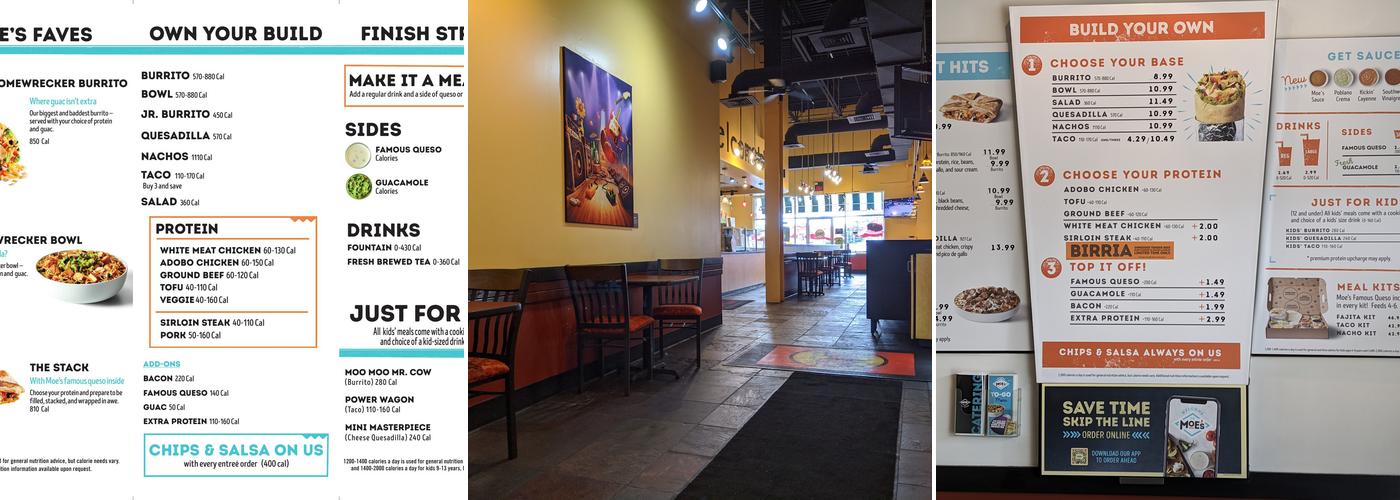 Moe's Southwest Grill Menu