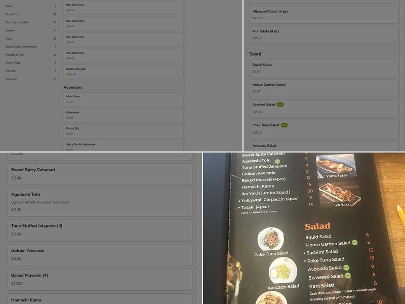 Yama Sushi House - Phoenix Menu