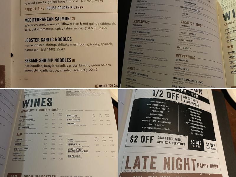 Yard House Menu