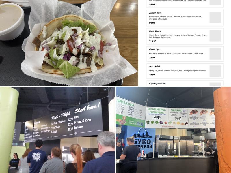 Gyro Express Menu