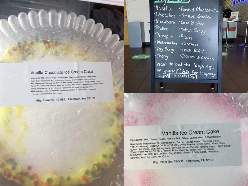 YoCrave Frozen Yogurt Shop Menu