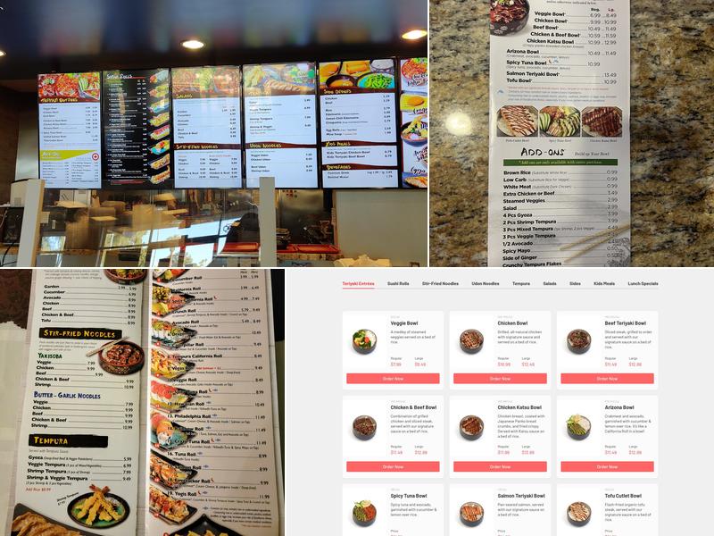 Yogis Grill Menu