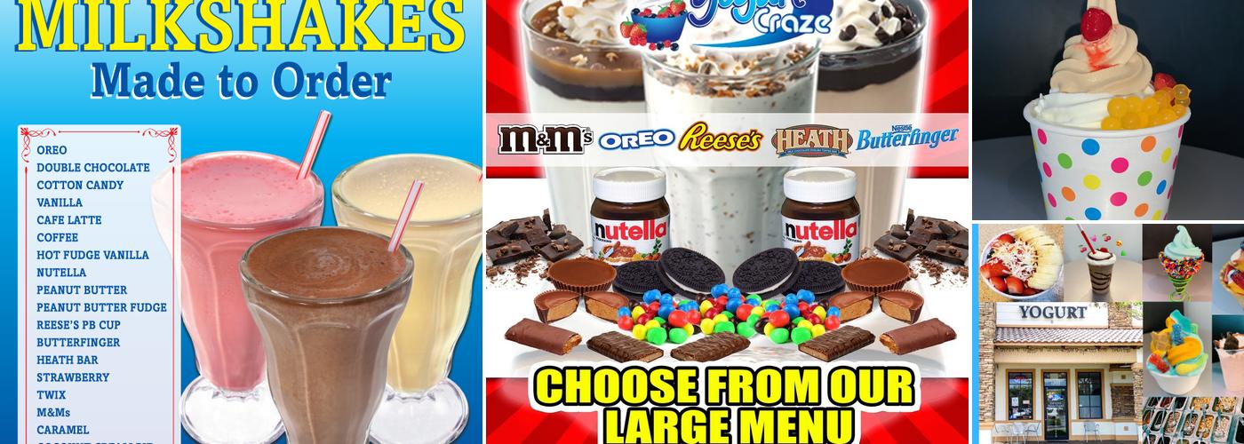 Yogurt Craze Menu