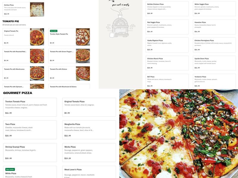 Yordana's Pizza II Menu