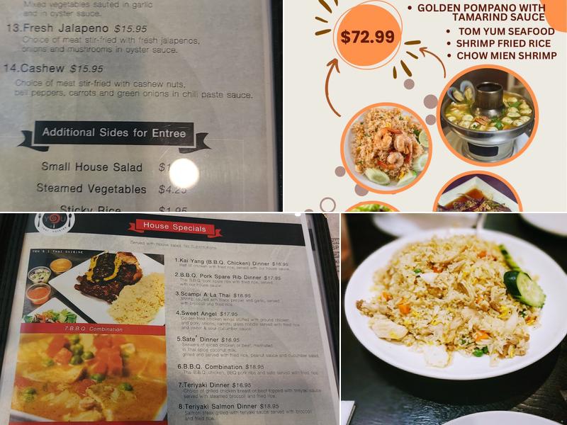 You & I Thai Cuisine Menu