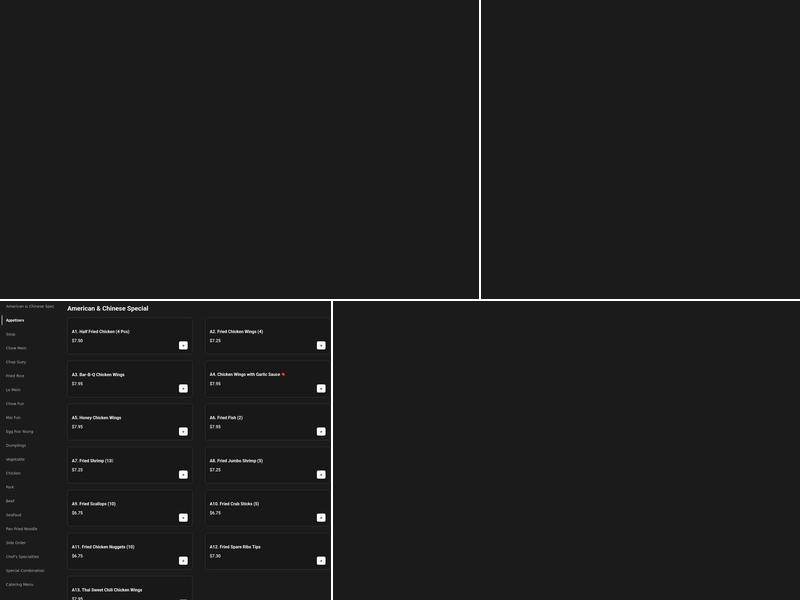New Hong Kong Garden Menu