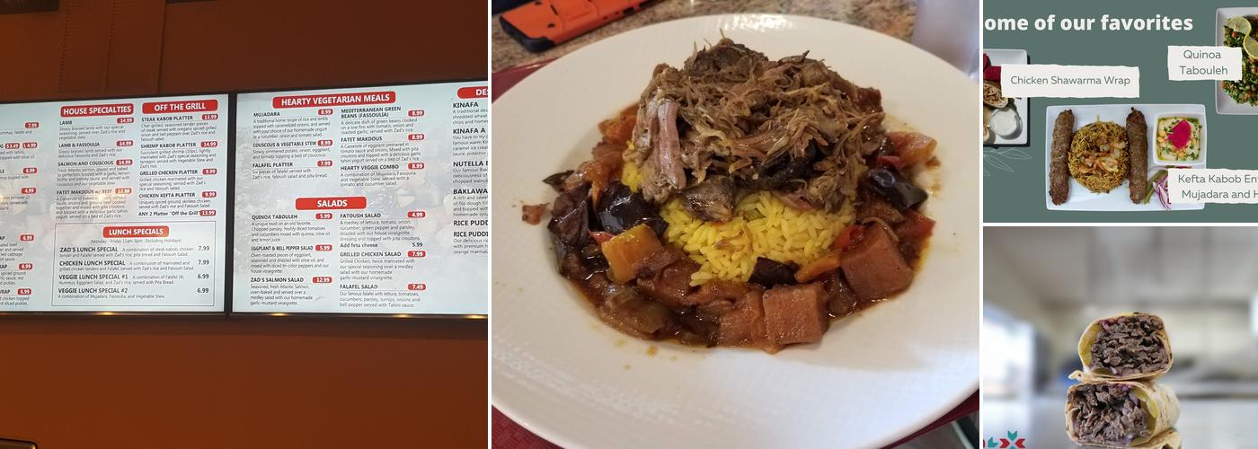 Zad by Pita Inn Menu