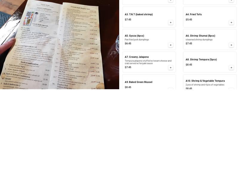 Aiki Sushi & Ramen Menu