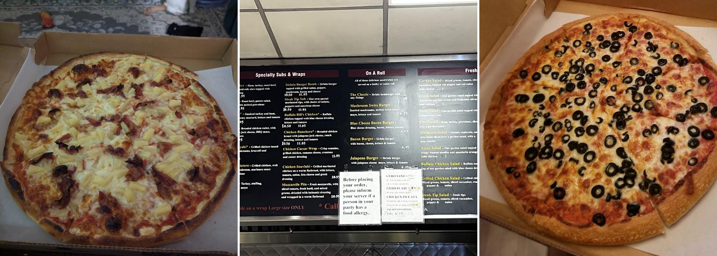 Zesto's Pizza and Grille Menu