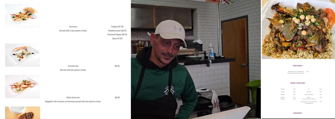 Zeus Mediterranean Kitchen Menu