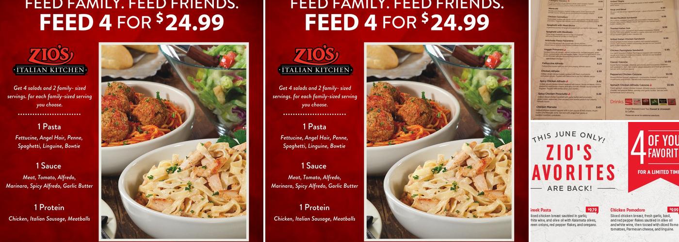 Zio's Italian Kitchen Menu