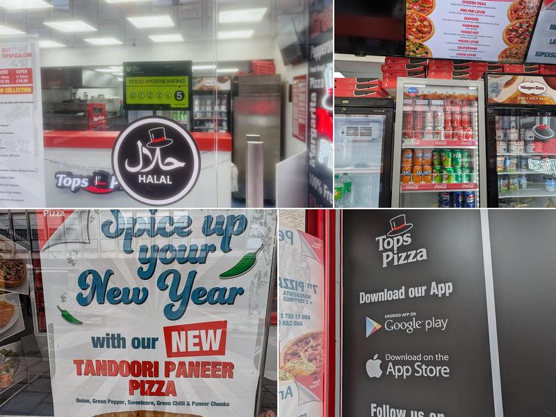 Tops Pizza Stevenage Menu