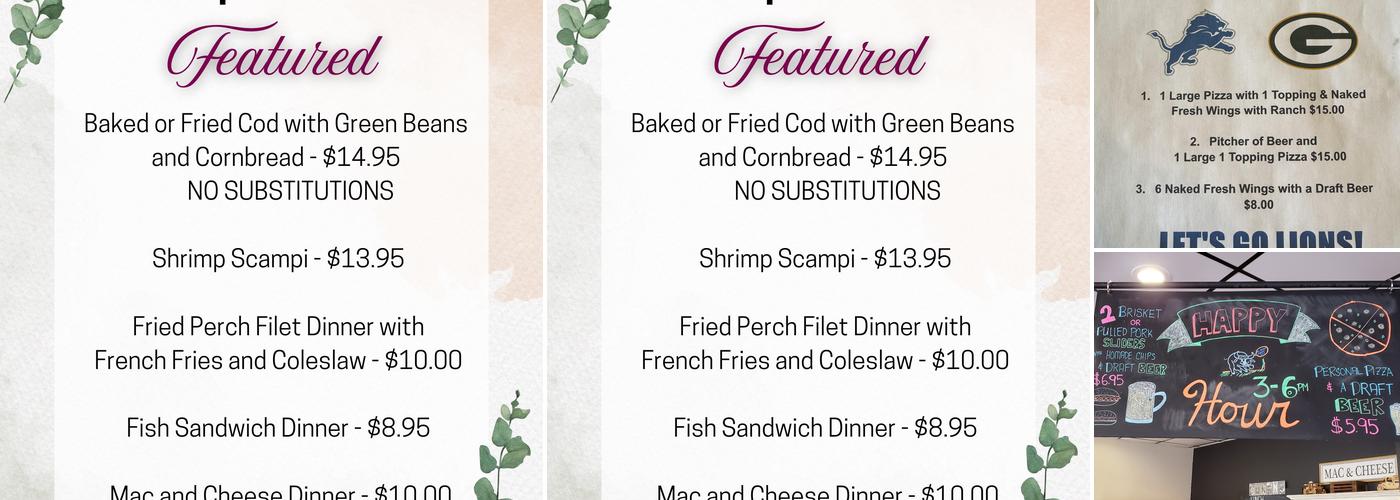 Zukin's Rib Shack Menu