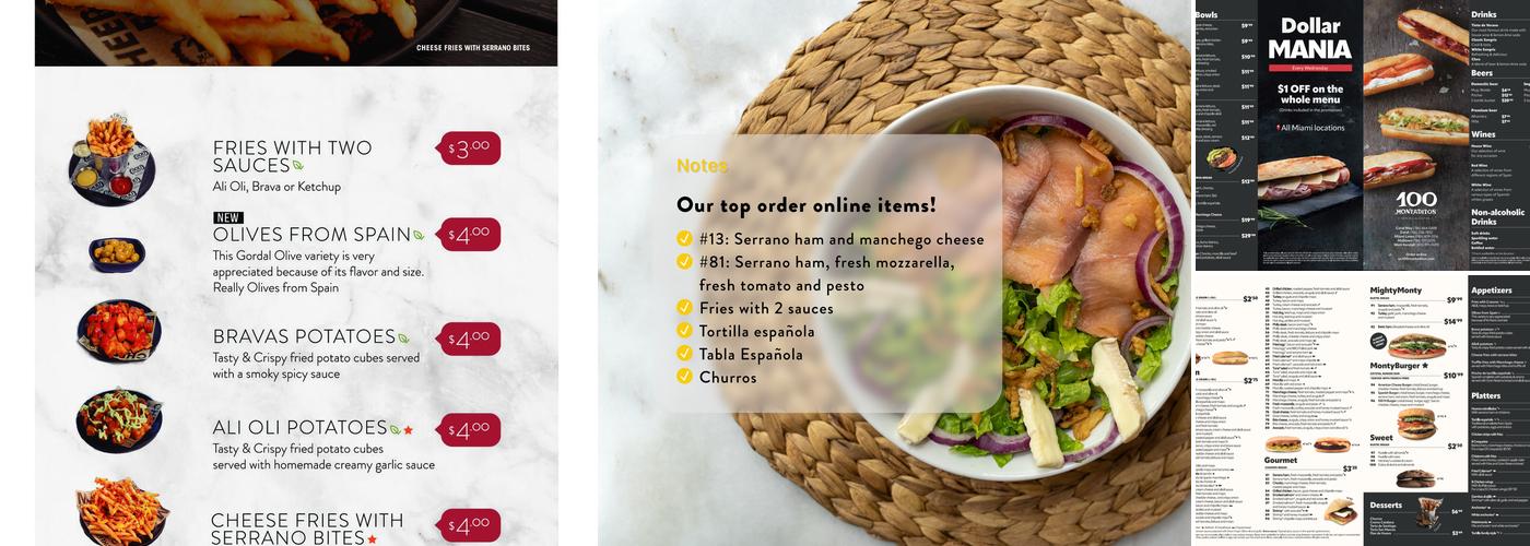 100 Montaditos Menu