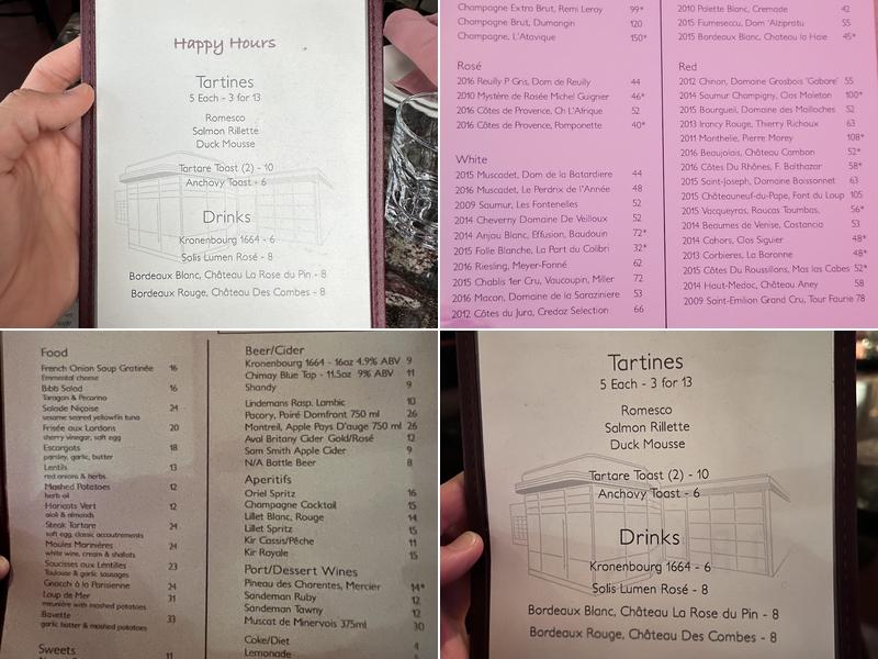 Oriel Chinatown Menu