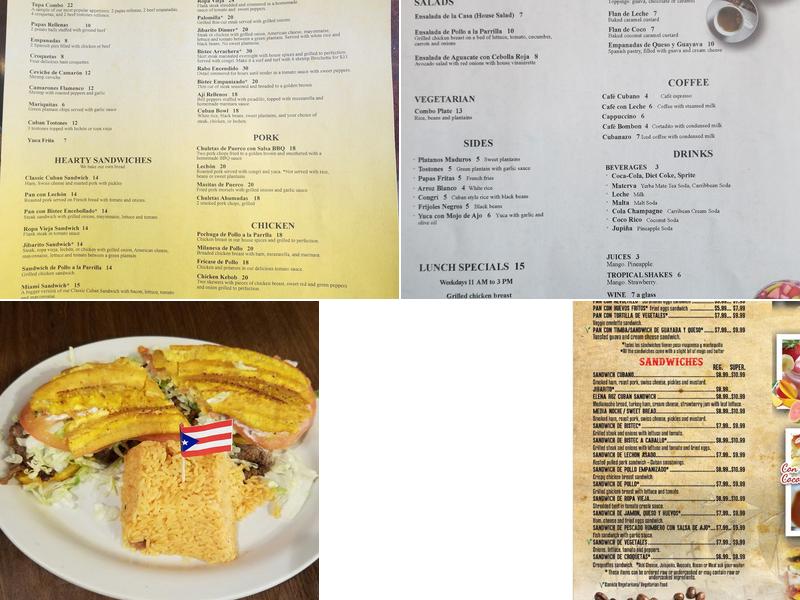 1492 Cuban Fusion Café Menu