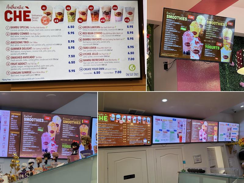 Bambū Desserts & Drinks Menu