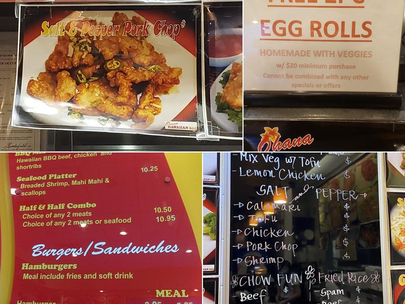 Ohana Hawaiian BBQ Menu