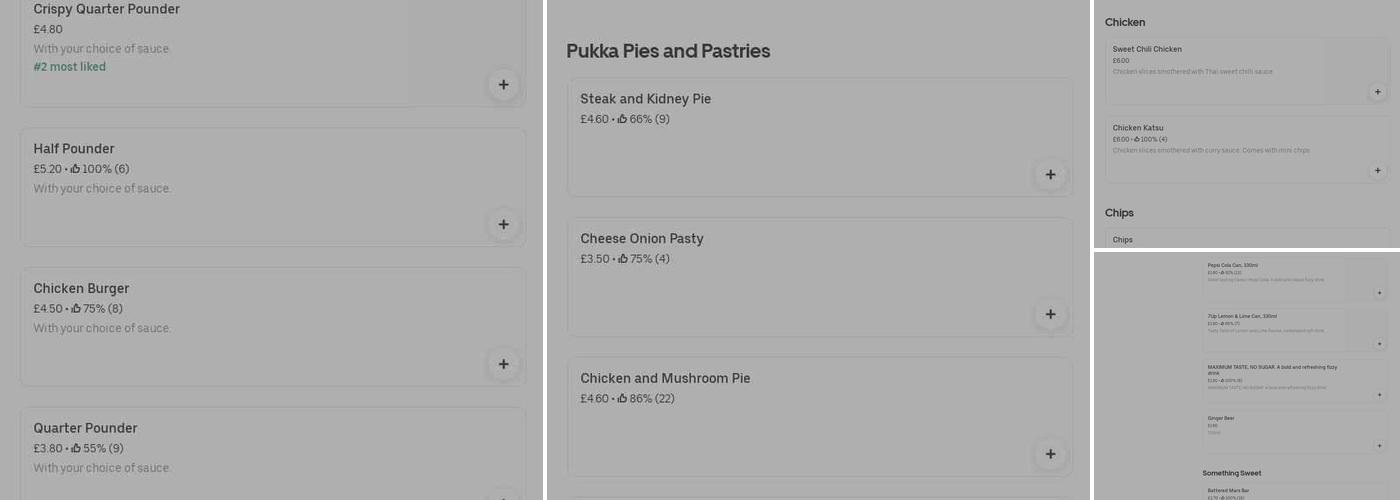 Fishermans Wharf Menu