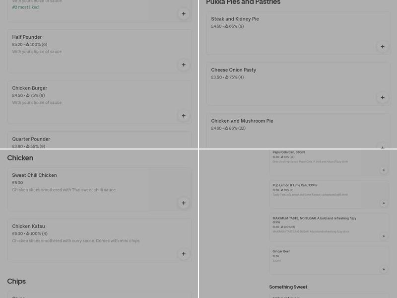 Fishermans Wharf Menu