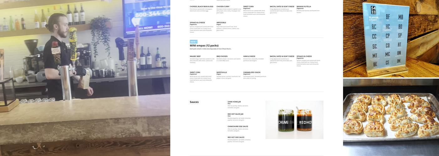 5411 Empanadas | Southport Menu