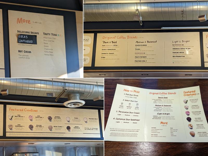 Philz Coffee Menu