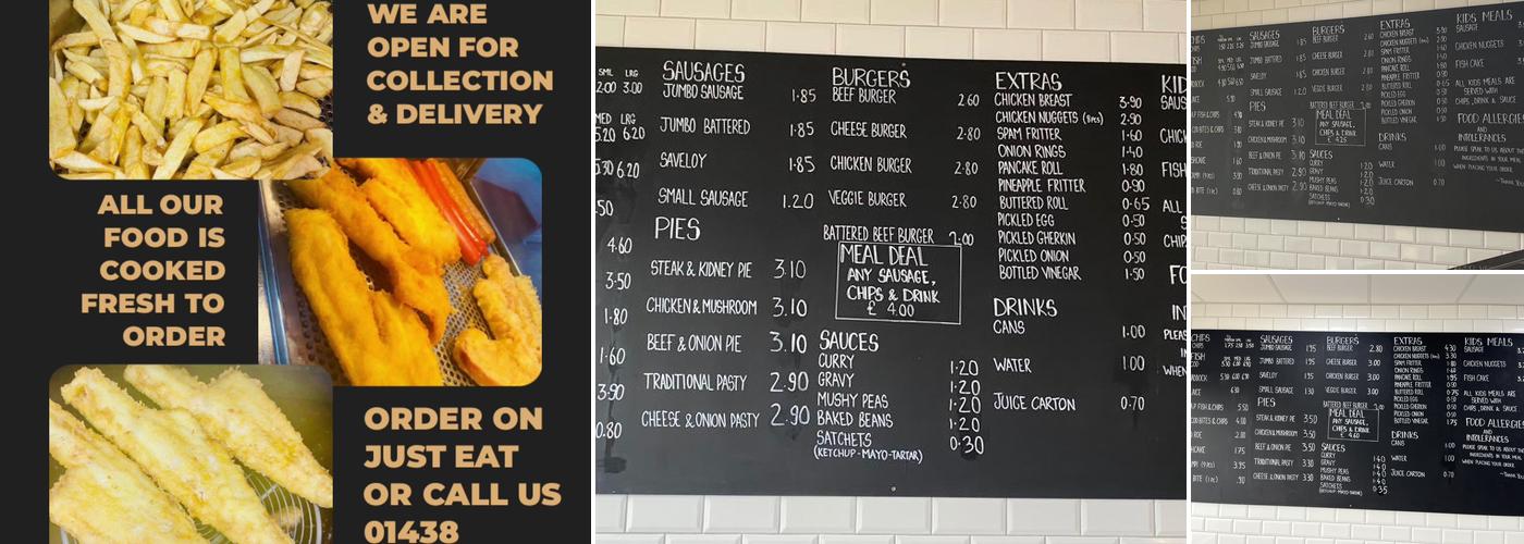 Day's Fish & Chips Ltd Menu