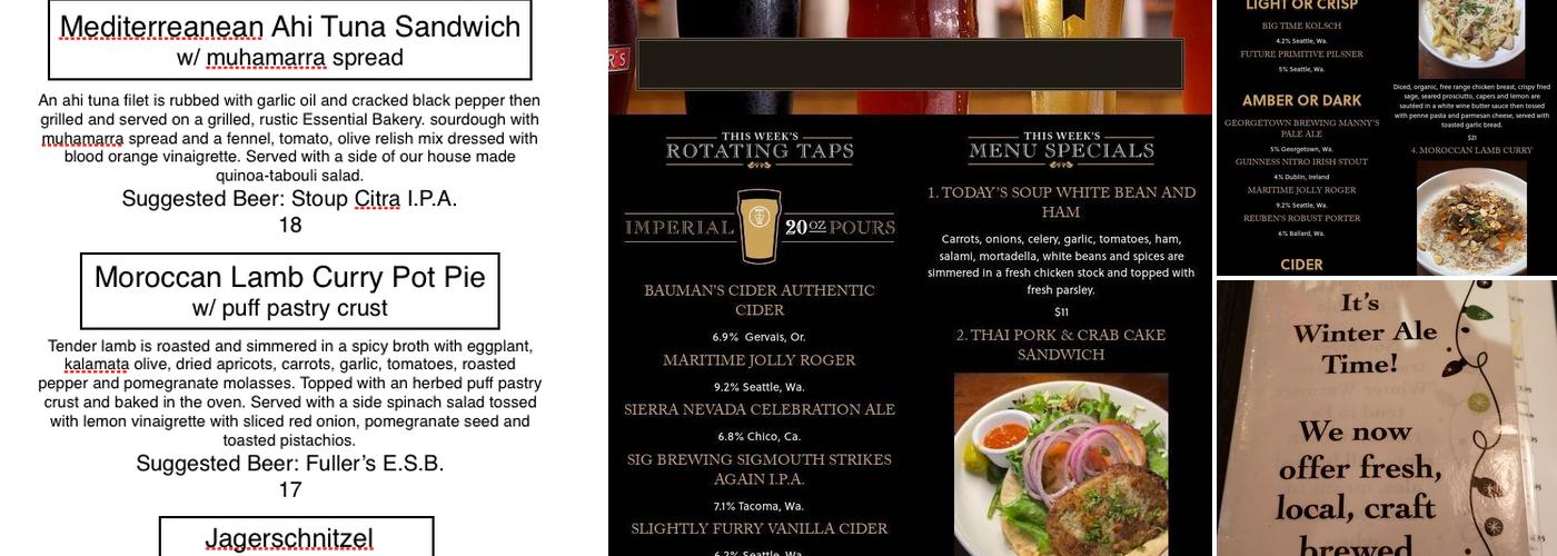 74th St Ale House Menu