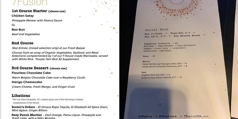 7Fusion Menu