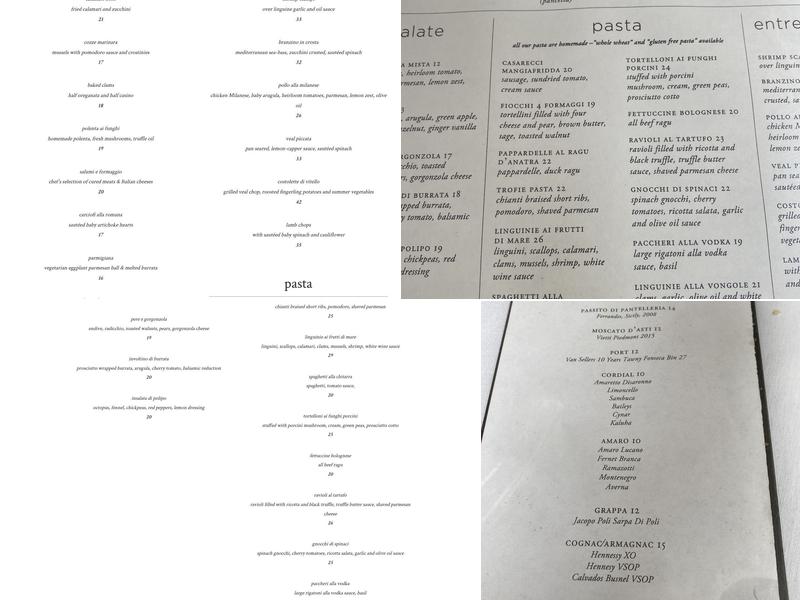 83 1/2 Menu