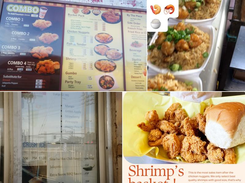 Louisiana Fried Chicken and Chinese Fast Food Menu