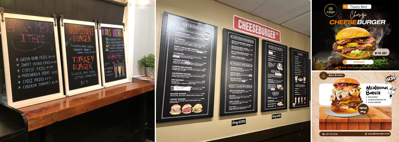 A+ Burger Menu