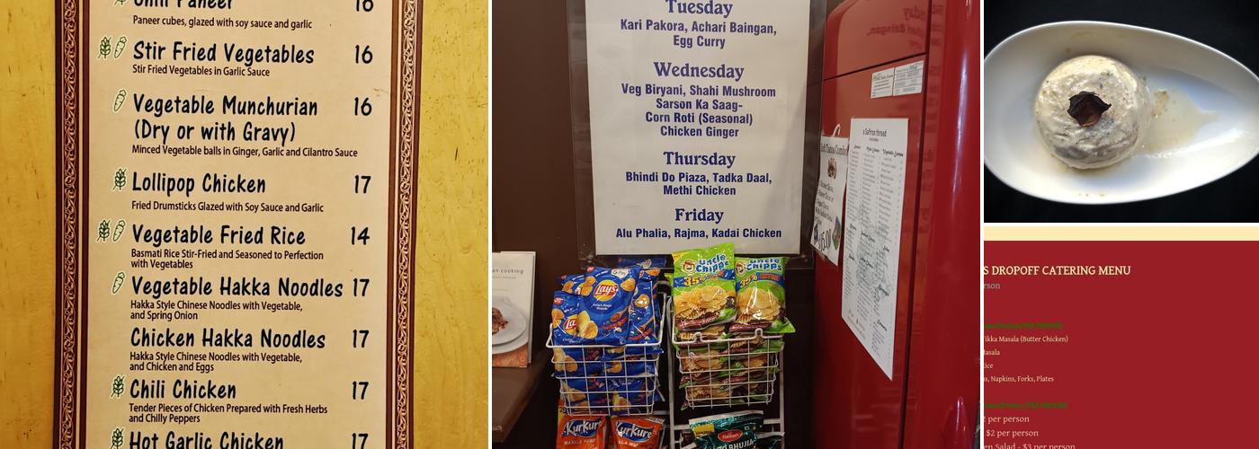 A Saffron Thread Menu