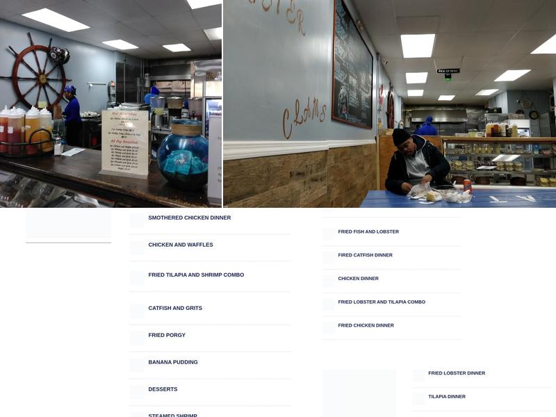 A Taste Of Seafood Menu