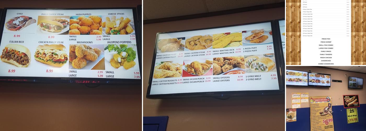 Fisher Fish & Chicken Menu