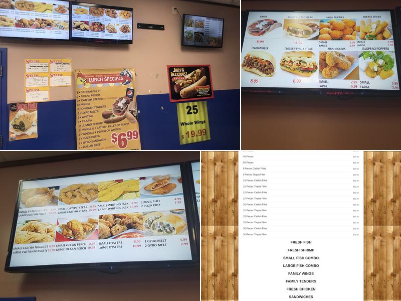 Fisher Fish & Chicken Menu