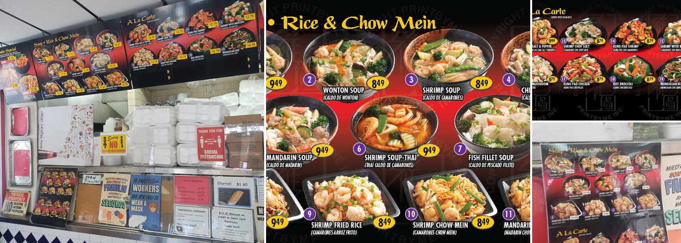 ABC Express Menu