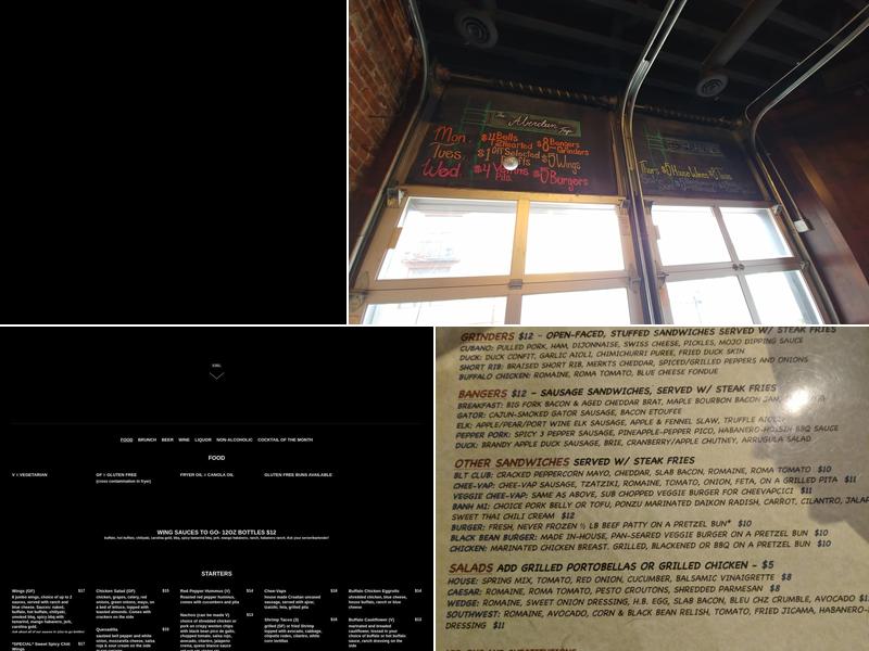 The Aberdeen Tap Menu