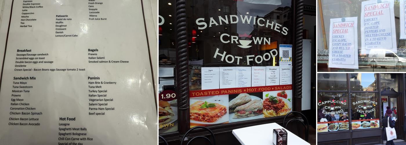 Crown - Cafe Português Menu