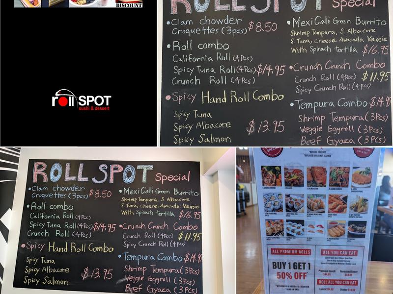 ROLL SPOT sushi & desserts Tokyo Haus Sushi & Grill Menu