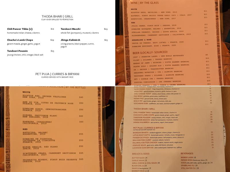 Adda Indian Canteen Menu