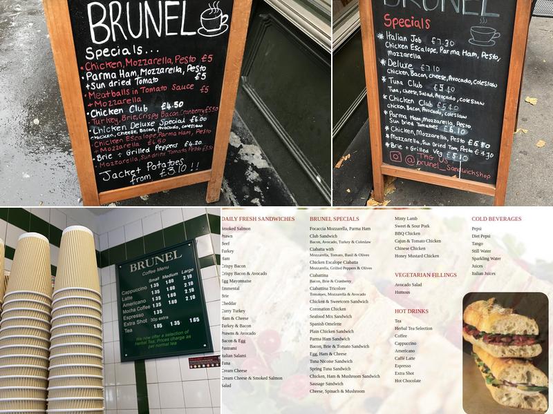 Brunel Sandwich Shop - Stand, London Menu