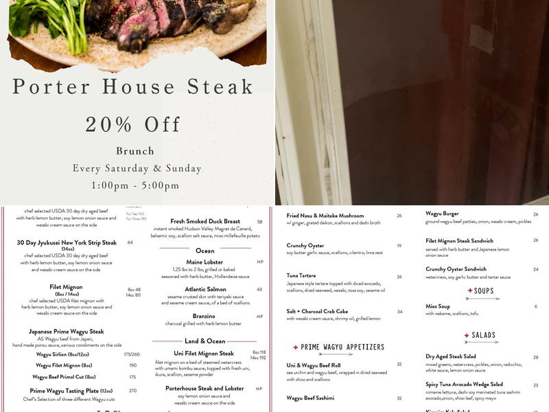 Salt + Charcoal Menu