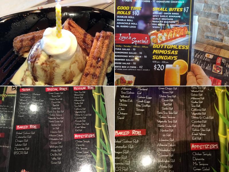 Agua Chiles Sushi Bar Menu